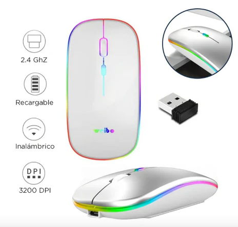Mouse Inalambrico Recargable